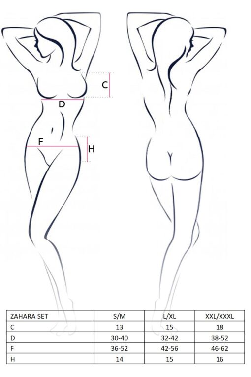 Bielizna Zahara – komplet, czarny, S/M, Casmir - obrazek 3