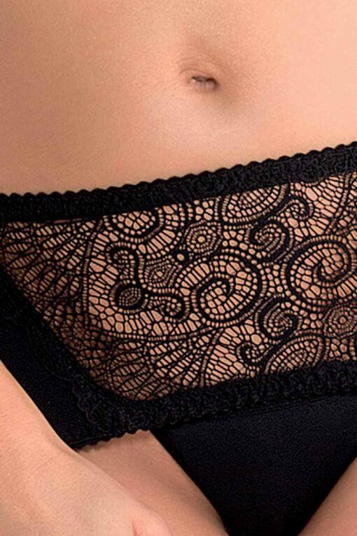 Bielizna Alina – komplet z otwartym biustonoszem, czarny, XXL/XXXL, Casmir - obrazek 3