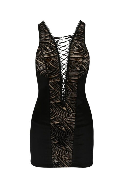 Bielizna-lara chemise black l/xl - casmir - obrazek 3
