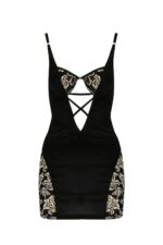 Bielizna-victoria chemise black xxl/xxxl - casmir - obrazek 3