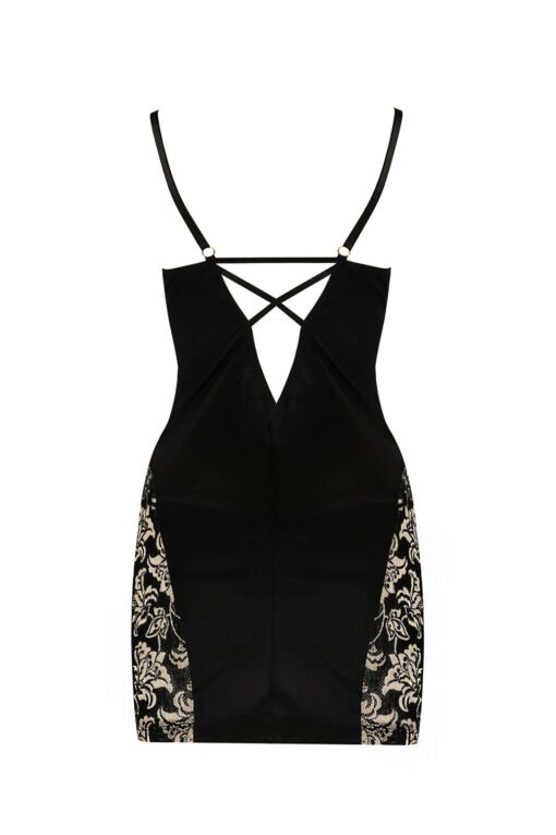 Bielizna-victoria chemise black xxl/xxxl - casmir - obrazek 4