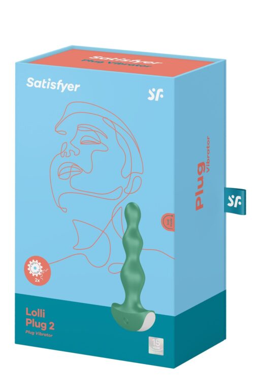 Wibrator analny Lolli Plug 2 zielony korek analny - obrazek 6