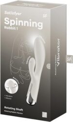 Satisfyer Spinning Rabbit 1 - wibrator króliczek - beżowy - obrazek 9
