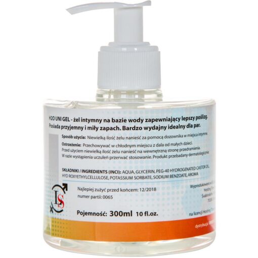 Żel H2O Uni Gel – uniwersalny lubrykant na bazie wody, 300 ml - obrazek 2