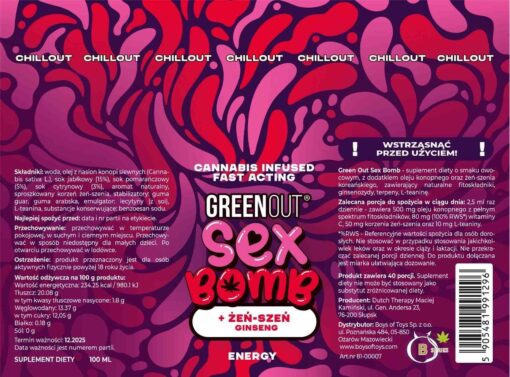 Green Out® „Sex Bomb” – suplement lub gadżet erotyczny o energetyzującym działaniu - obrazek 2