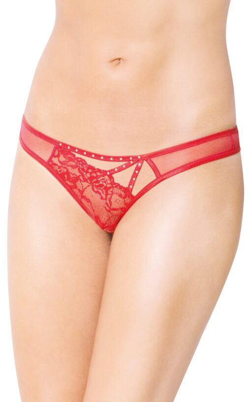 Stringi 2441 – czerwone M/L - obrazek 2