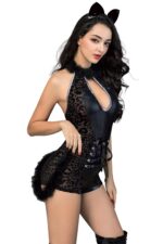 Feline outfit 2 pcs black tu (size: tu) - obrazek 3