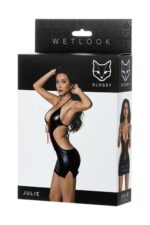 Julie – błyszcząca sukienka wetlook, rozmiar S - obrazek 4