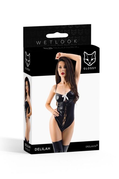 Bodysuit Delilah – wetlook, rozmiar S - obrazek 5