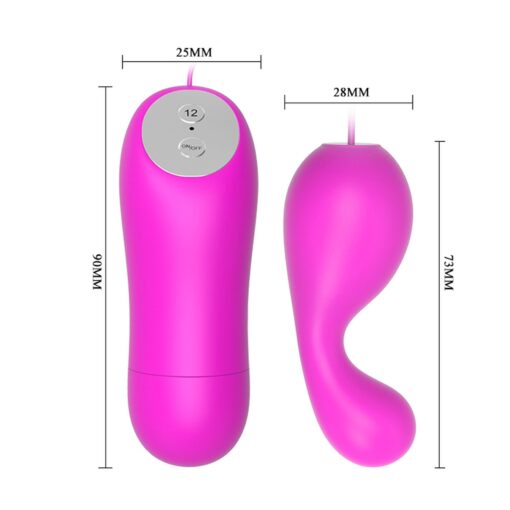 Baile Mini Love Eggs – jajeczka wibrujące, 12 funkcji wibracji - obrazek 4