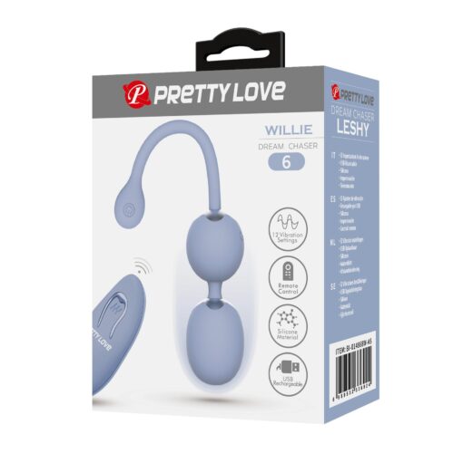 Pretty love – Willie Dream Chaser 6 niebieski – wibrator, 12 funkcji, pamięć, pilot - obrazek 8