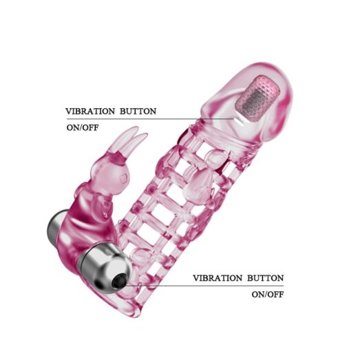 Baile – nasadka na penisa Ultimate Love Sleeve, wibracje, 10 funkcji - obrazek 4