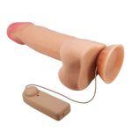 Dildo – Sliding Skin 8.5", pochwa, wibrujący, z przyssawką, Baile - obrazek 5