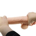 Dildo – Sliding Skin 8.5", pochwa, wibrujący, z przyssawką, Baile - obrazek 9