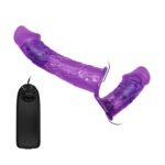 Baile Ultra Passionate Harness – pas uprzęży z podwójną wibracją - obrazek 2