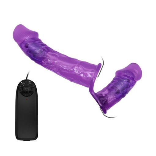 Baile Ultra Passionate Harness – pas uprzęży z podwójną wibracją - obrazek 2