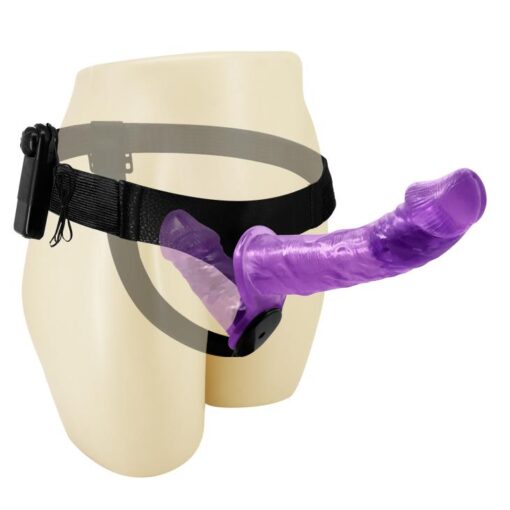 Baile Ultra Passionate Harness – pas uprzęży z podwójną wibracją - obrazek 3