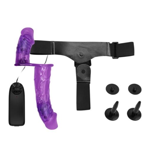 Baile Ultra Passionate Harness – pas uprzęży z podwójną wibracją - obrazek 4