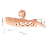 Romance – nakładka na penisa, materiał TPE, wibracja, bateria LR41×3, cielista - obrazek 6