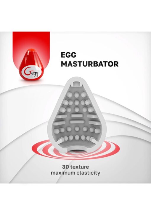 G-Egg – masturbator jajko czerwony - obrazek 4