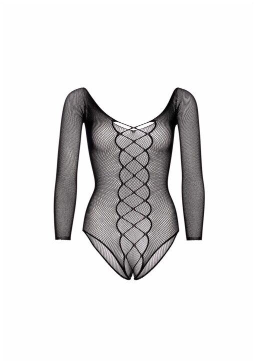 Body kabaretka bezkrokowe – czarne - obrazek 3