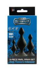 Zestaw analny Menzstuff 3 szt. – czarny - obrazek 2
