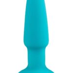 Wibrujący korek z funkcją rimming B-Vibe 2 – turkusowy