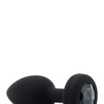 Wibrujący korek z kryształkiem B-Vibe M/L – czarny