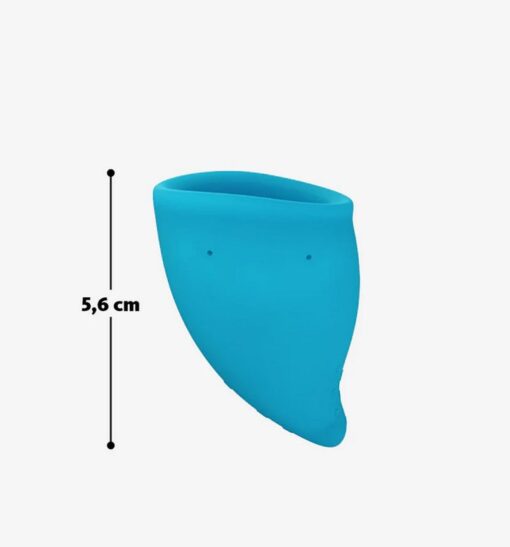 Kubeczek menstruacyjny Fun Cup A – turkusowy - obrazek 3