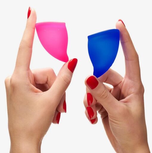Kubeczek menstruacyjny Fun Cup A – turkusowy - obrazek 6