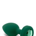 Wibrujący korek z kryształkiem B-Vibe M/L – szmaragd