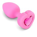 Wibrujący korek z serduszkiem SM – różowy