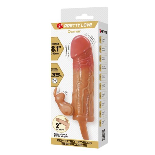 Wibrator Pretty Love Osmar – 20,5 cm, 10 wibracji, TPR - obrazek 2