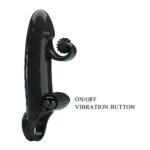 Pretty Love Romance wibrujący czarny rękaw na penisa