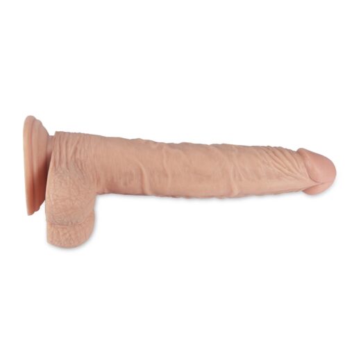 9.5' real extreme vibrating dildo flesh - obrazek 7