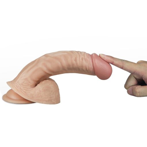 8.5"" real extreme dildo flesh - obrazek 3