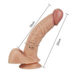 8.5"" real extreme dildo flesh - obrazek 4