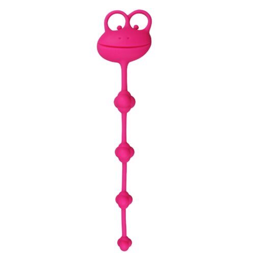 10"" silicone frog anal beads - obrazek 4