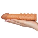 Add 2"" pleasure x tender penis sleeve brown - obrazek 2