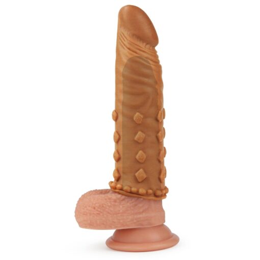 Add 2"" pleasure x tender penis sleeve brown - obrazek 5