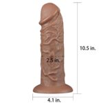 10.5' realistic chubby dildo - obrazek 2