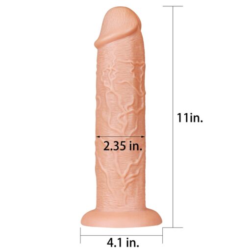 11' realistic long dildo - obrazek 2