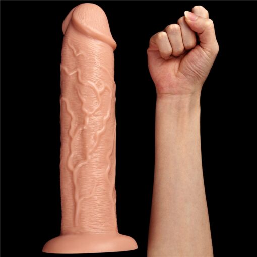 11' realistic long vibrating dildo - obrazek 5
