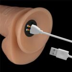 8' vibrating power basics cock - obrazek 5