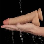 8' vibrating power basics cock - obrazek 3