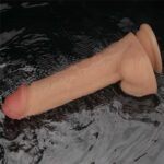 8' vibrating power basics cock - obrazek 2