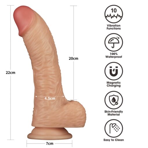 8.5' vibrating power basics cock - obrazek 13