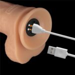 9' vibrating power basics cock - obrazek 4