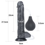 11' squirt extreme dildo - black - obrazek 2