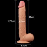 10"" legendary king sized realistic dildo - obrazek 8
